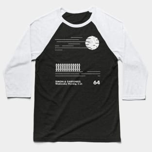 Simon & Garfunkel / Wednesday Morning 3am / Minimalist Design Baseball T-Shirt